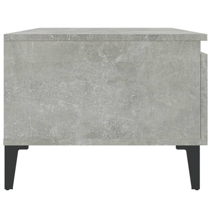 Tavolino Grigio Cemento 50x46x35 cm in Legno Multistrato