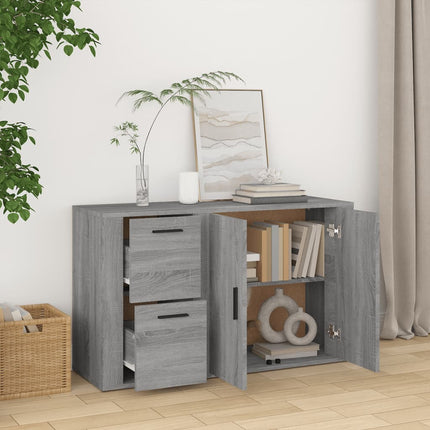 Credenza Grigio Sonoma 100x33x59,5 cm in Legno Multistrato