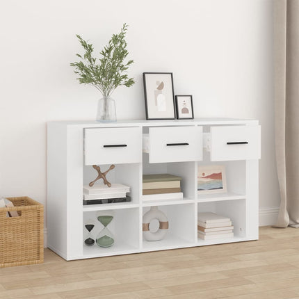 Credenza Bianca 100x30x59,5 cm in Legno Multistrato