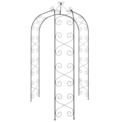 Arco da Giardino Nero Ã˜180x255 cm Acciaio