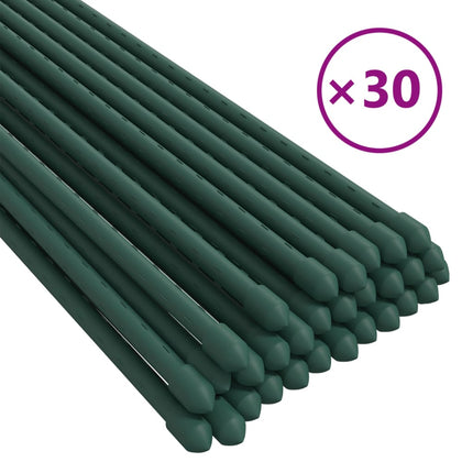 Supporti per Piante da Giardino 30 pz Verde 60 cm Acciaio