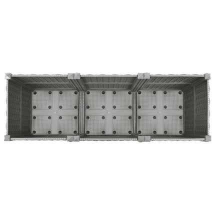 Fioriera Rialzata 120x40x38 cm in Polipropilene