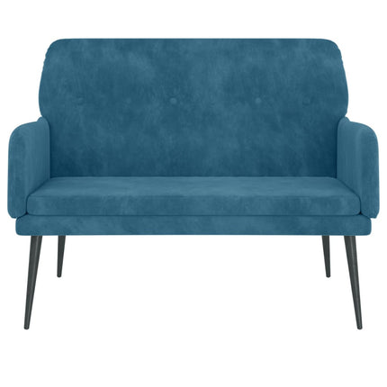 Panca Blu 108x79x79 cm in Velluto