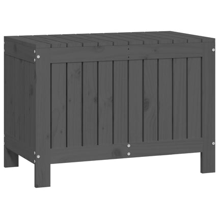 Contenitore Giardino Grigio 76x42,5x54cm Legno Massello di Pino