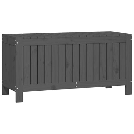 Contenitore Giardino Grigio 108x42,5x54 cm Legno Massello Pino