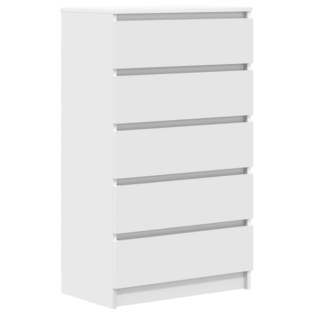 Cassettiera Bianca 60x36x103 cm in Legno Multistrato