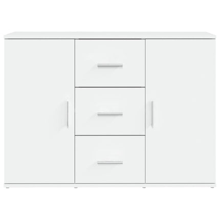 Credenza Bianca 91x29,5x65 cm in Legno Multistrato