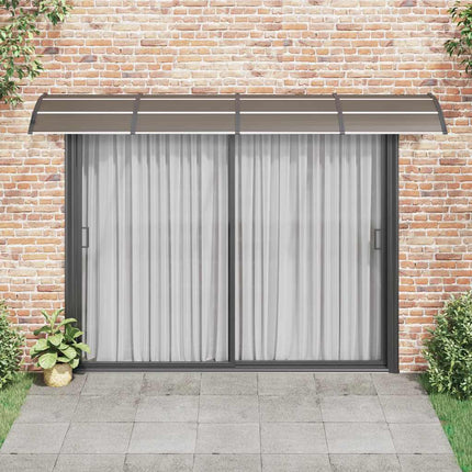 Tettoia per Porta Nera 350x100 cm in Policarbonato