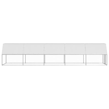 Gabbia per Polli da Esterno 2x10x2 m in Acciaio Zincato