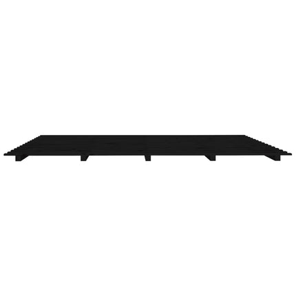 Giroletto Nero 180x200 cm in Legno Massello di Pino