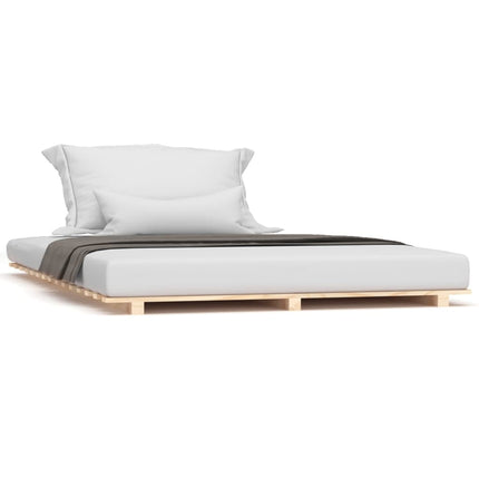 Letto senza Materasso 140x190 cm in Legno Massello di Pino