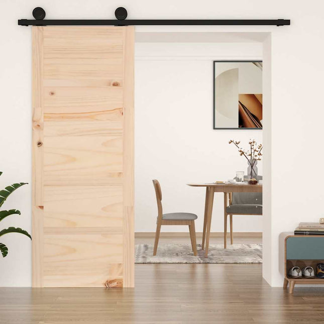 Porta del Granaio 80x1,8x204,5 cm in Legno Massello di Pino