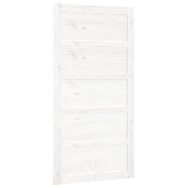 Porta del Granaio Bianca 100x1,8x204,5cm Legno Massello di Pino