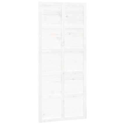 Porta del Granaio Bianca 90x1,8x214 cm Legno Massello di Pino
