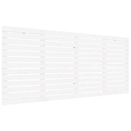 Testiera da Parete Bianca 206x3x91,5 cm Legno Massello di Pino