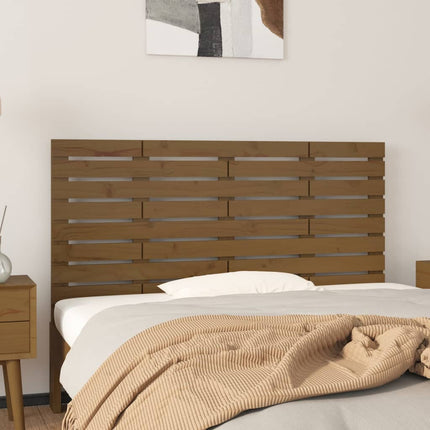 Testiera da Parete Ambra 146x3x63 cm in Legno Massello di Pino