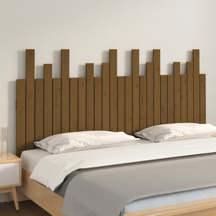 Testiera da Parete Ambra 159,5x3x80cm in Legno Massello di Pino