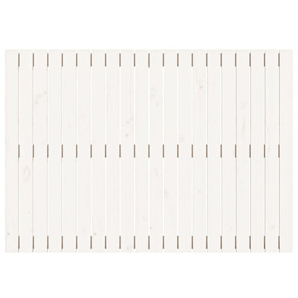 Testiera da Parete Bianca 127,5x3x90 cm Legno Massello di Pino