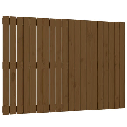 Testiera da Parete Ambra 127,5x3x90cm in Legno Massello di Pino