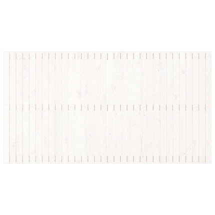 Testiera da Parete Bianca 204x3x110 cm Legno Massello di Pino
