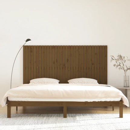 Testiera da Parete Ambra 204x3x110 cm in Legno Massello di Pino