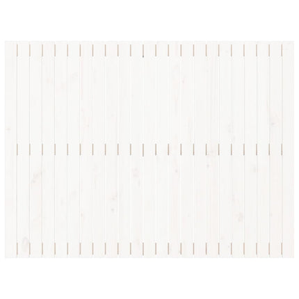 Testiera da Parete Bianca 146,5x3x110 cm Legno Massello di Pino