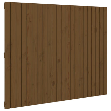Testiera da Parete Ambra 140x3x110 cm in Legno Massello di Pino