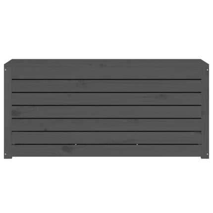 Contenitore Giardino Grigio 101x50,5x46,5cm Legno Massello Pino