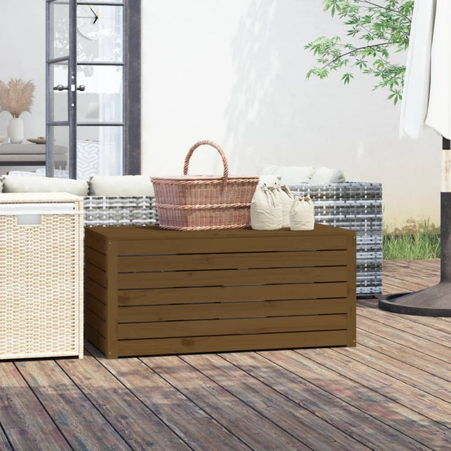 Contenitore Giardino Ambra 101x50,5x46,5 cm Legno Massello Pino