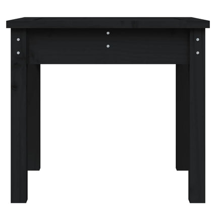 Panca da Giardino Nera 50x44x45 cm Legno Massello di Pino