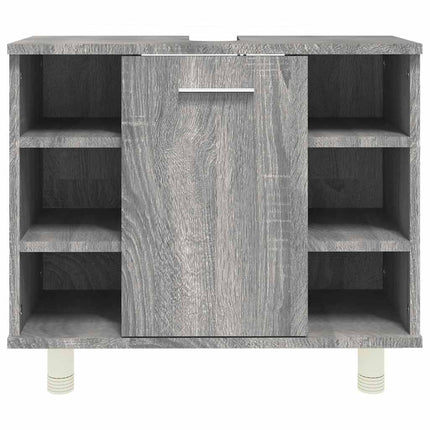 Armadietto Bagno Grigio Sonoma 60x32x53,5 cm Legno Multistrato