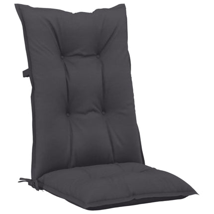 Cuscini per Sedie 6 pz Antracite 120x50x7 cm in Tessuto