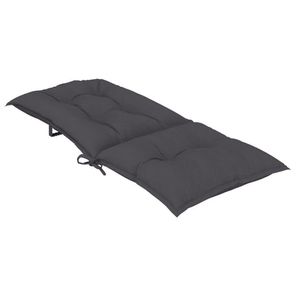 Cuscini per Sedie 6 pz Antracite 120x50x7 cm in Tessuto