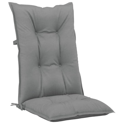 Cuscini per Sedie 6 pz Grigie 120x50x7 cm in Tessuto