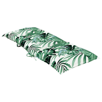 Cuscini per Sedie 4 pz Motivo a Foglie 120x50x7 cm in Tessuto