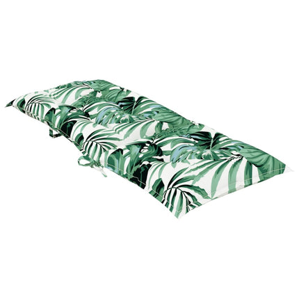 Cuscini per Sedie 6 pz Motivo a Foglie 120x50x7 cm in Tessuto