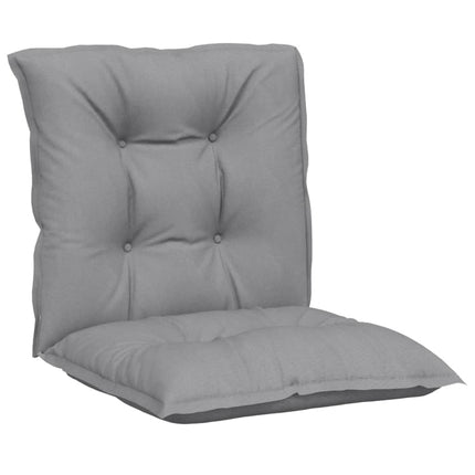 Cuscini per Sedia da Giardino 6 pz Grigi 100x50x7 cm in Tessuto