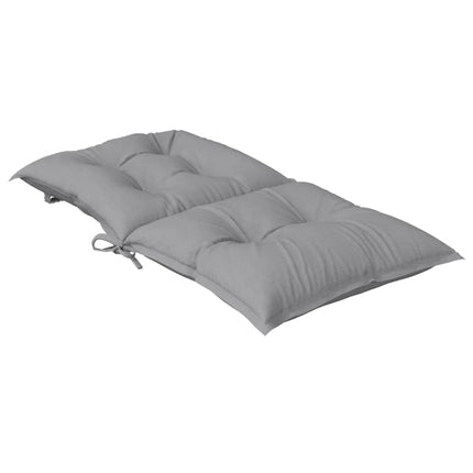 Cuscini per Sedia da Giardino 6 pz Grigi 100x50x7 cm in Tessuto