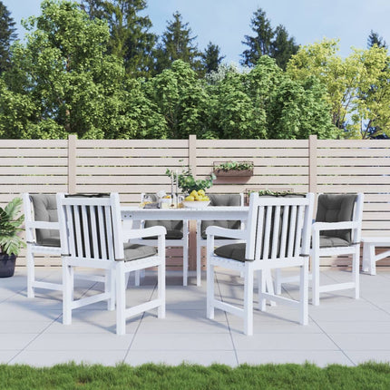 Cuscini per Sedia da Giardino 6 pz Grigi 100x50x7 cm in Tessuto