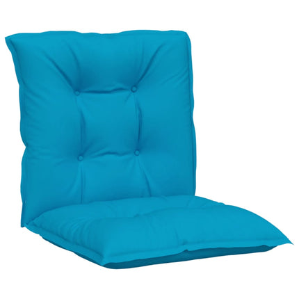 Cuscini per Sedia da Giardino 4 pz Blu 100x50x7 cm Tessuto