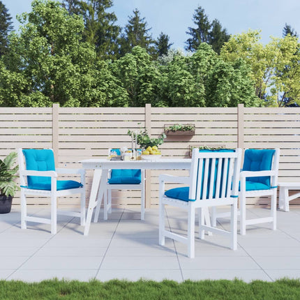Cuscini per Sedia da Giardino 4 pz Blu 100x50x7 cm Tessuto