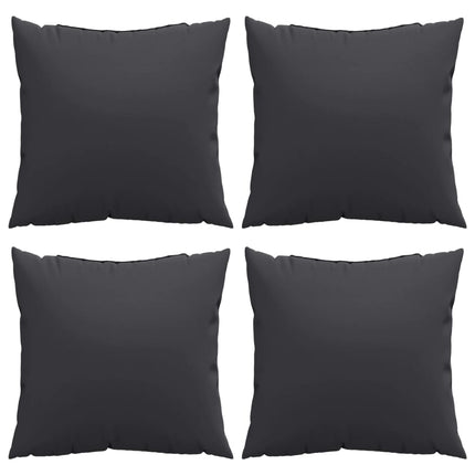 Cuscini per Divano 4 pz Neri 40x40 cm in Tessuto