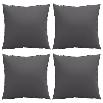 Cuscini per Divano 4 pz Antracite 50x50 cm in Tessuto