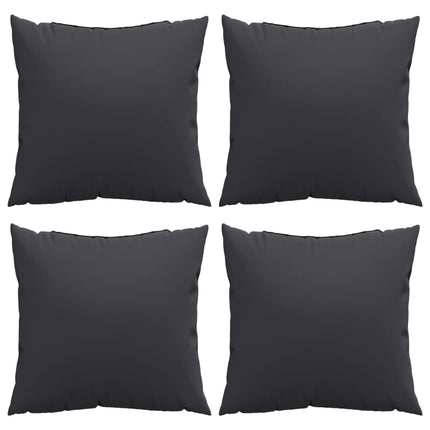 Cuscini per Divano 4 pz Neri 50x50 cm in Tessuto