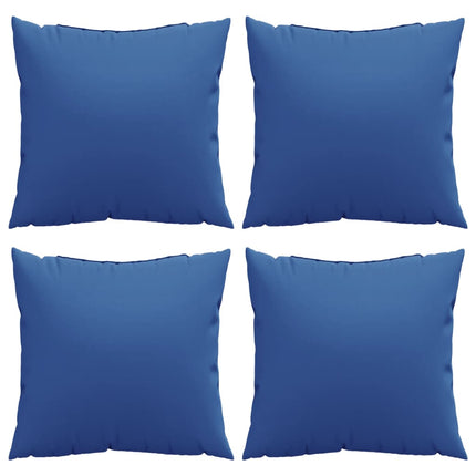 Cuscini per Divano 4 pz Blu Reale 50x50 cm in Tessuto