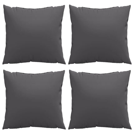 Cuscini per Divano 4 pz Antracite 60x60 cm in Tessuto