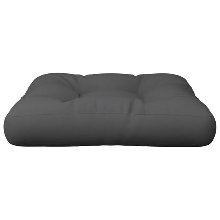 Cuscino per Pallet Grigio 60x60x12 cm in Tessuto
