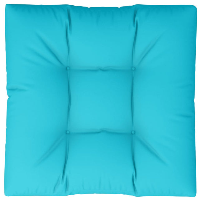 Cuscino per Pallet Turchese 80x80x12 cm in Tessuto