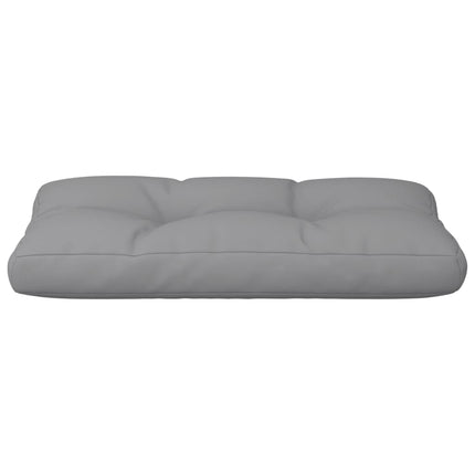 Cuscino per Pallet Grigio 80x40x12 cm in Tessuto