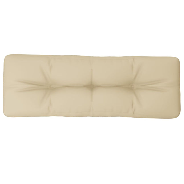 Cuscino per Pallet Beige 120x40x12 cm in Tessuto